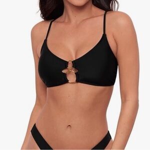 Sports Illustrated Swim Black Bikini Top
